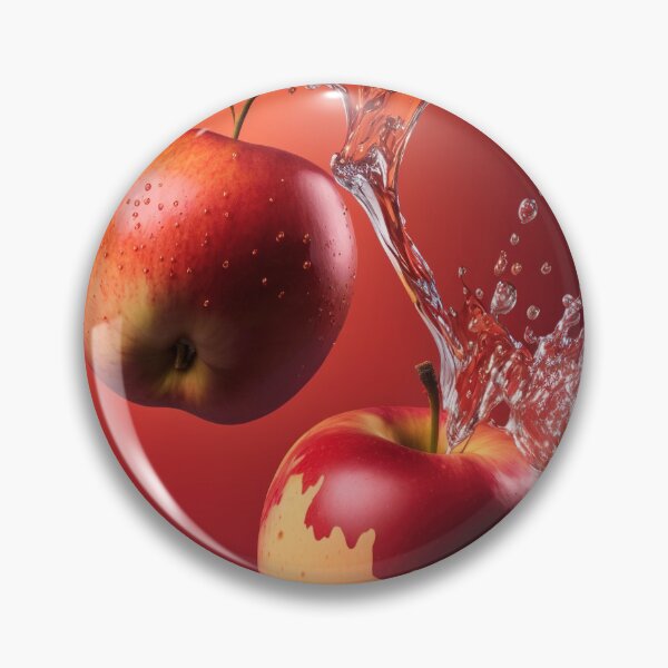 Item preview, Two red apples are splashing into the water printart, wallart 7 designed and sold by jetaiart.