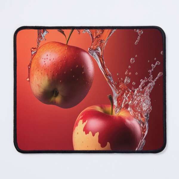 Item preview, Two red apples are splashing into the water printart, wallart 7 designed and sold by jetaiart.