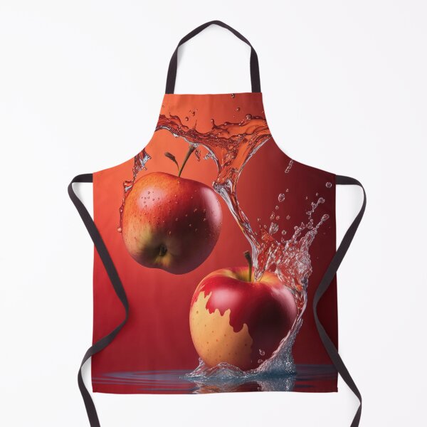 Item preview, Two red apples are splashing into the water printart, wallart 7 designed and sold by jetaiart.