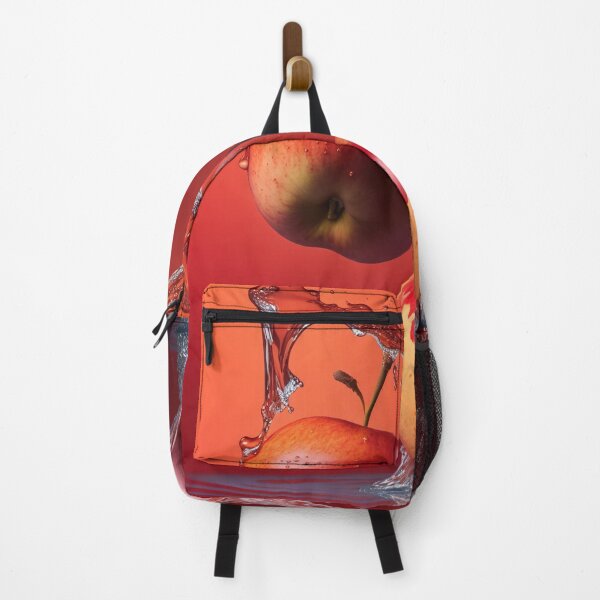 Item preview, Two red apples are splashing into the water printart, wallart 7 designed and sold by jetaiart.
