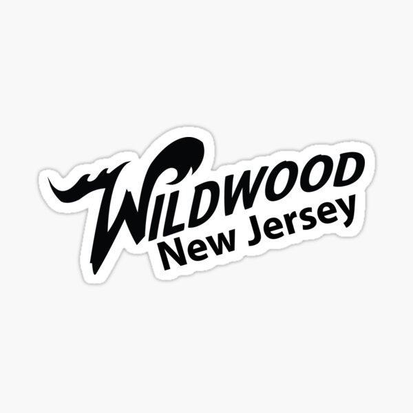 Iconic Wildwood NJ Logo Sticker