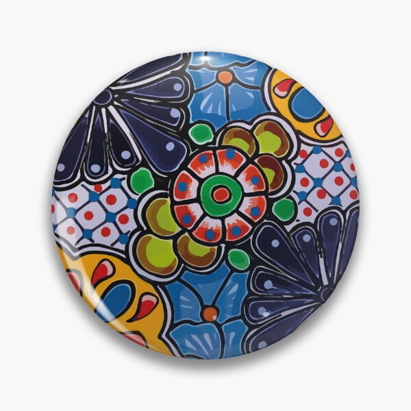 Item preview, Colorful handmade azulejo tile mexican talavera folk art designed and sold by T-Mex.