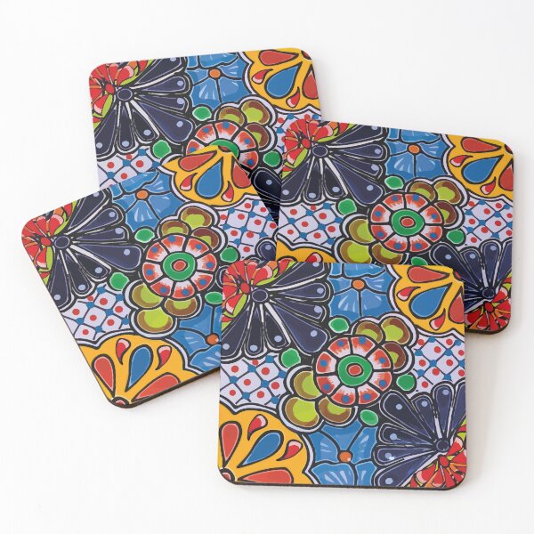 Item preview, Colorful handmade azulejo tile mexican talavera folk art designed and sold by T-Mex.