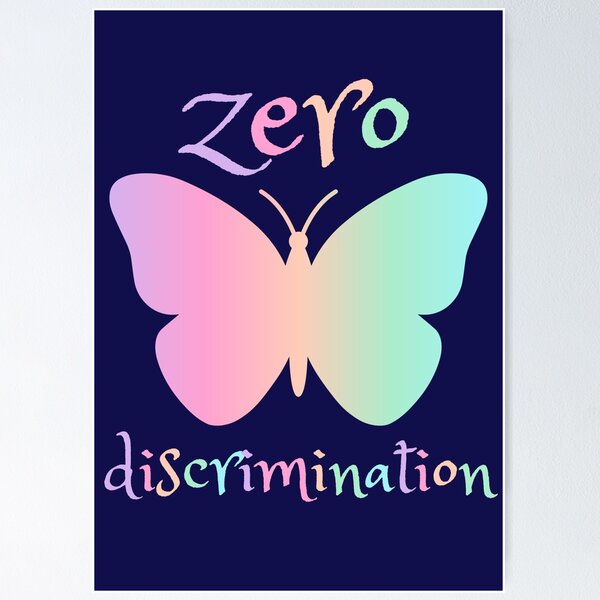 Item preview, Zero Discrimination. Colorful Butterfly designed and sold by Rebel-Design.