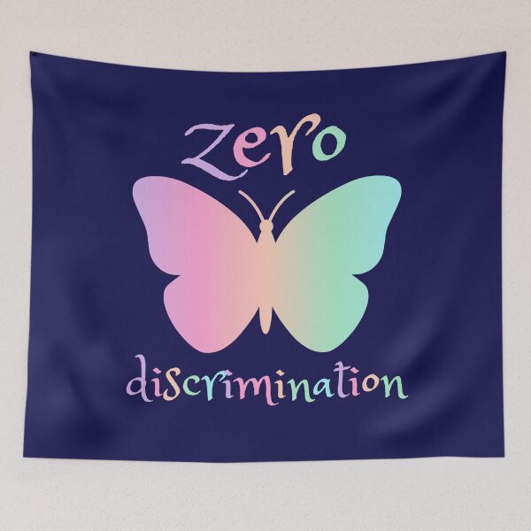 Item preview, Zero Discrimination. Colorful Butterfly designed and sold by Rebel-Design.
