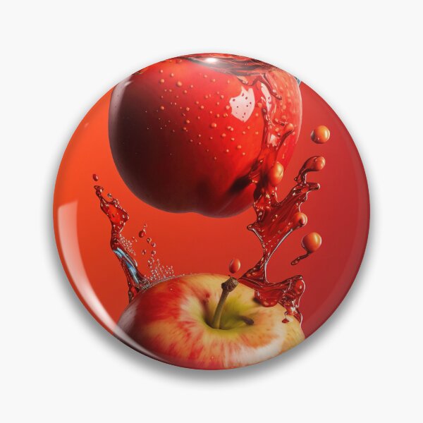Item preview, Two red apples are splashing into the water printart, wallart 8 designed and sold by jetaiart.