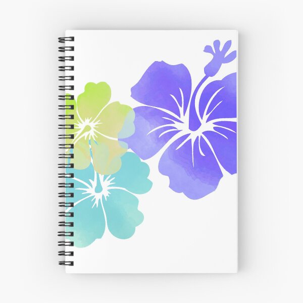 Item preview, Hibiscus, purple, lime and aqua blue designed and sold by PixDezines.
