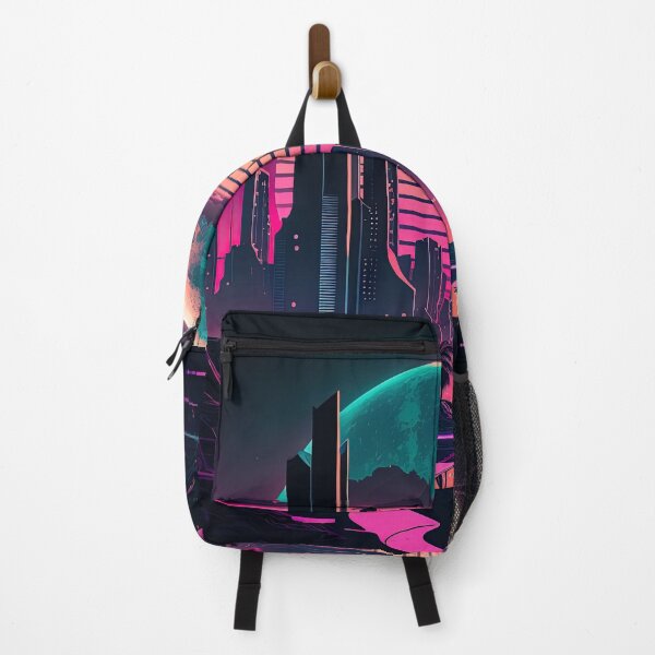 Item preview, Futuristic City at Dusk Synthwave designed and sold by artyficial-.