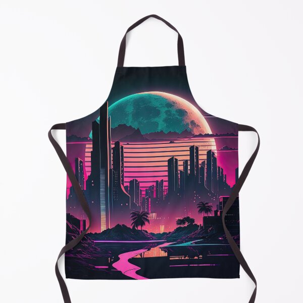 Item preview, Futuristic City at Dusk Synthwave designed and sold by artyficial-.