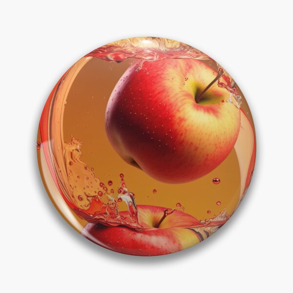 Item preview, Two red apples are splashing into the water printart, wallart 9 designed and sold by jetaiart.