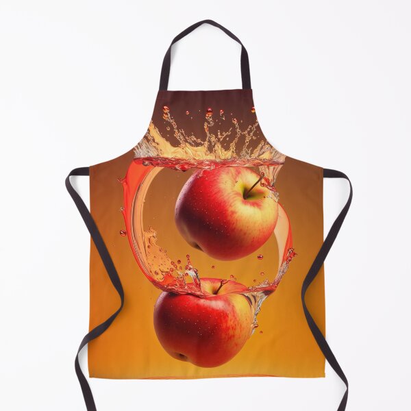 Item preview, Two red apples are splashing into the water printart, wallart 9 designed and sold by jetaiart.