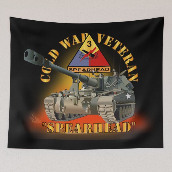 Item preview, Army - Cold War Vet -  3rd Armored Division - Spearhead  w  M109 Howitzer - Fire X 300 designed and sold by Military Insignia Products.