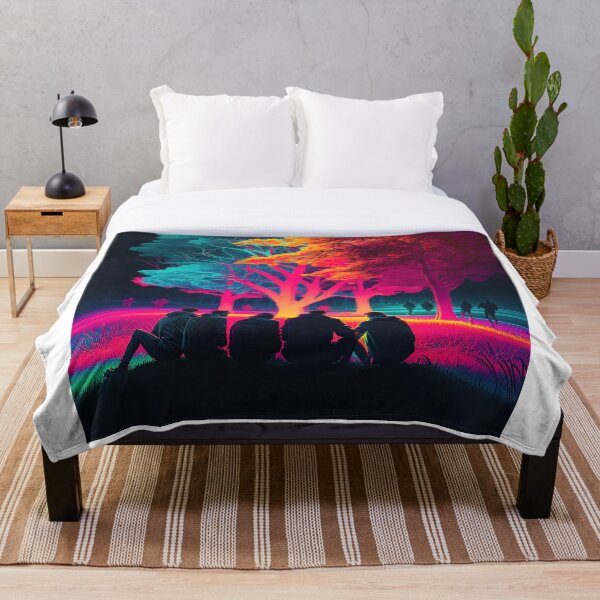 Item preview, Group of Friends Hanging Synthwave designed and sold by artyficial-.
