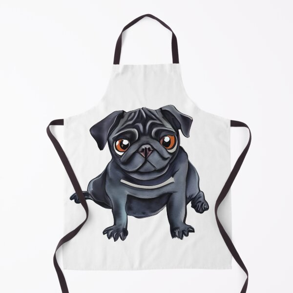Item preview, Watercolour pug. Animated Pug. Cartoon pug designed and sold by Doggymadness.