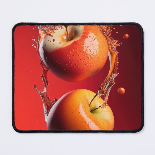Item preview, Two red apples are splashing into the water printart, wallart 10 designed and sold by jetaiart.