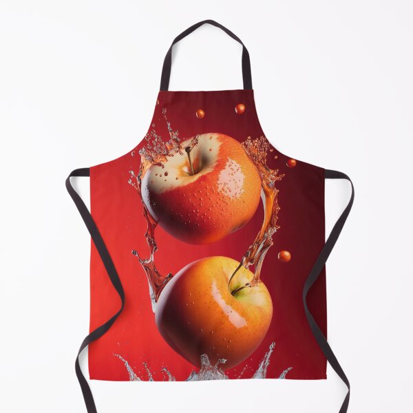 Item preview, Two red apples are splashing into the water printart, wallart 10 designed and sold by jetaiart.