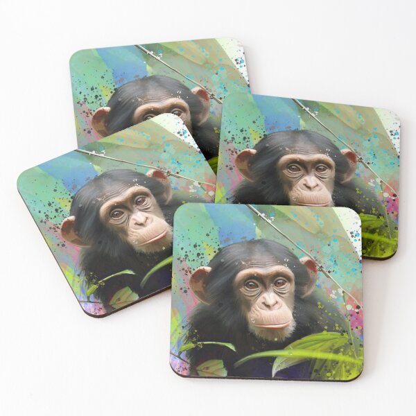 Item preview, Charles The Chimpanzee Street Art Painting designed and sold by Exclusively Motorsport.