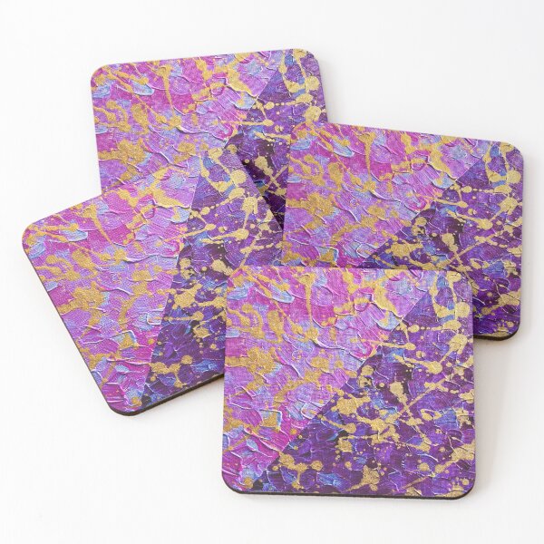 Item preview, Purple Pink Split Abstract Painting designed and sold by Mia Smith.