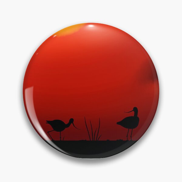 Item preview, Avocets Foraging in the Sunset designed and sold by LakelandDrawing.