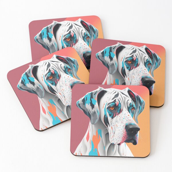 Item preview, Colorized Great Dane Face designed and sold by Warehouse46.