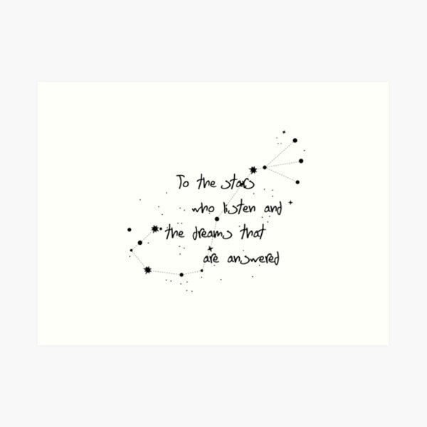 To The Stars - ACOMAF Art Print