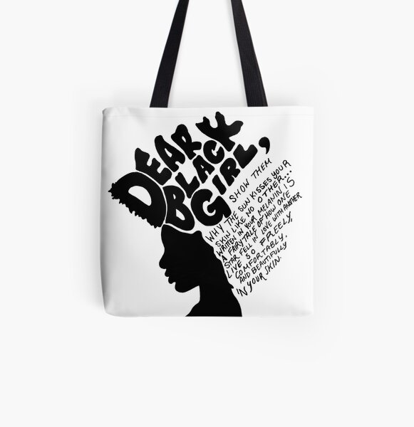 Dear Black Girl All Over Print Tote Bag