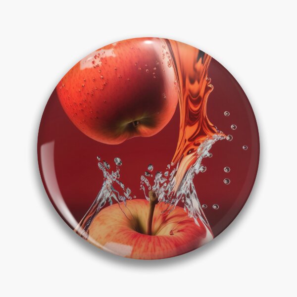 Item preview, Two red apples are splashing into the water printart, wallart 11 designed and sold by jetaiart.