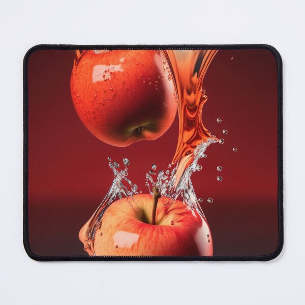 Item preview, Two red apples are splashing into the water printart, wallart 11 designed and sold by jetaiart.