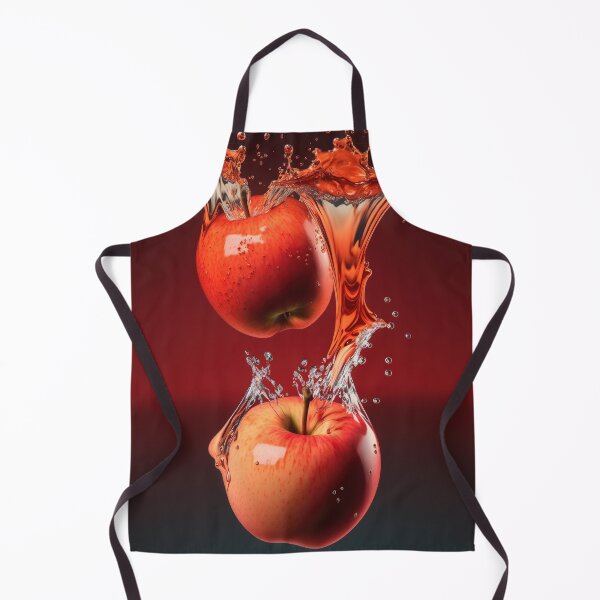 Item preview, Two red apples are splashing into the water printart, wallart 11 designed and sold by jetaiart.