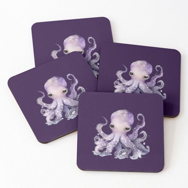 Item preview, Cute Purple Octopus designed and sold by beluxe.