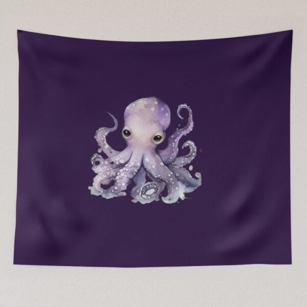 Item preview, Cute Purple Octopus designed and sold by beluxe.