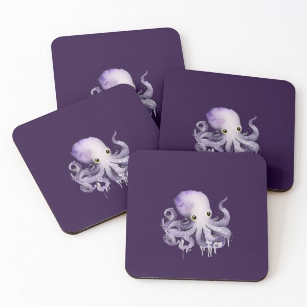 Item preview, Tiny Purple Octopus designed and sold by beluxe.