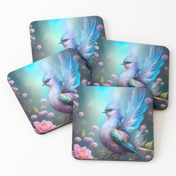 Item preview, Fantasy bird residing among roses designed and sold by magikman65.