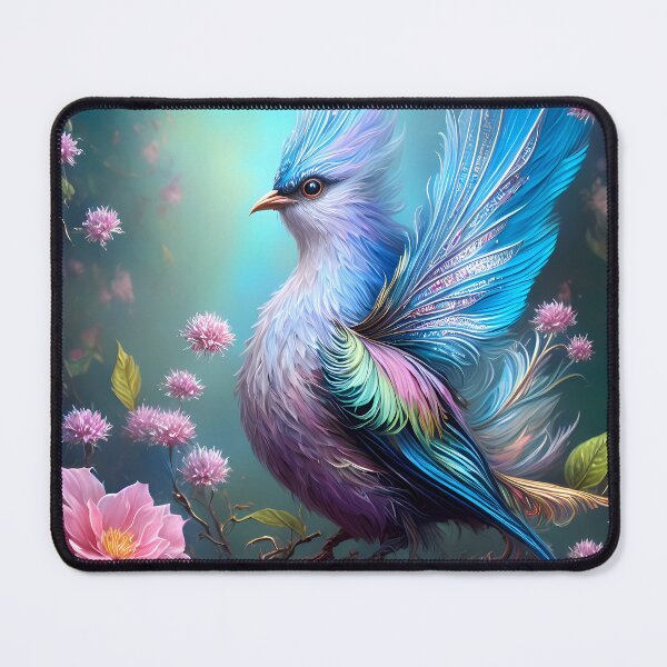 Item preview, Fantasy bird residing among roses designed and sold by magikman65.