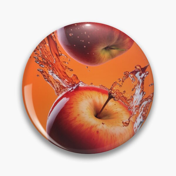 Item preview, Two red apples are splashing into the water printart, wallart 12 designed and sold by jetaiart.