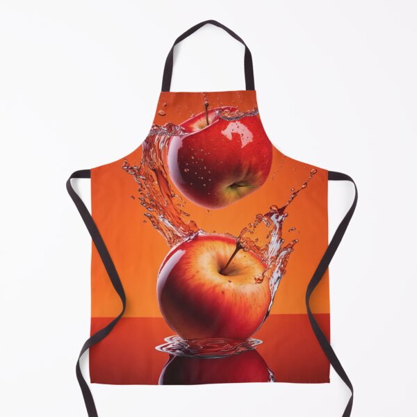 Item preview, Two red apples are splashing into the water printart, wallart 12 designed and sold by jetaiart.