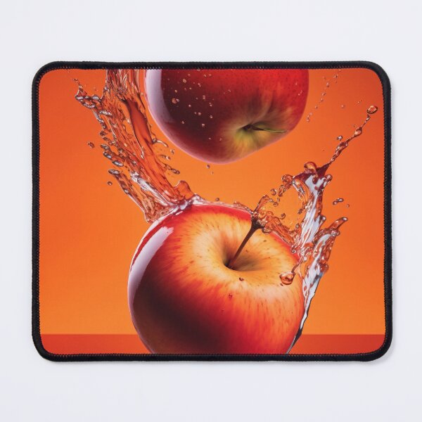 Item preview, Two red apples are splashing into the water printart, wallart 12 designed and sold by jetaiart.