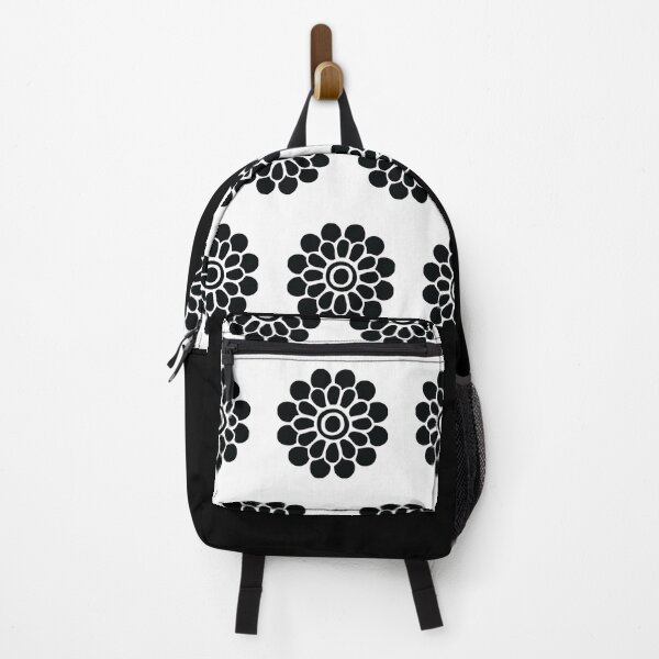 Item preview, black floral patterns designed and sold by IftinDesigns.