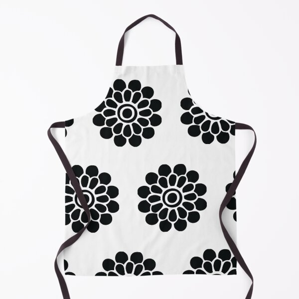 Item preview, black floral patterns designed and sold by IftinDesigns.