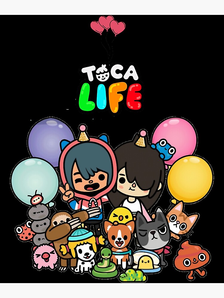 toca boca et gacha life Art Board Print for Sale by GeminiMoonA