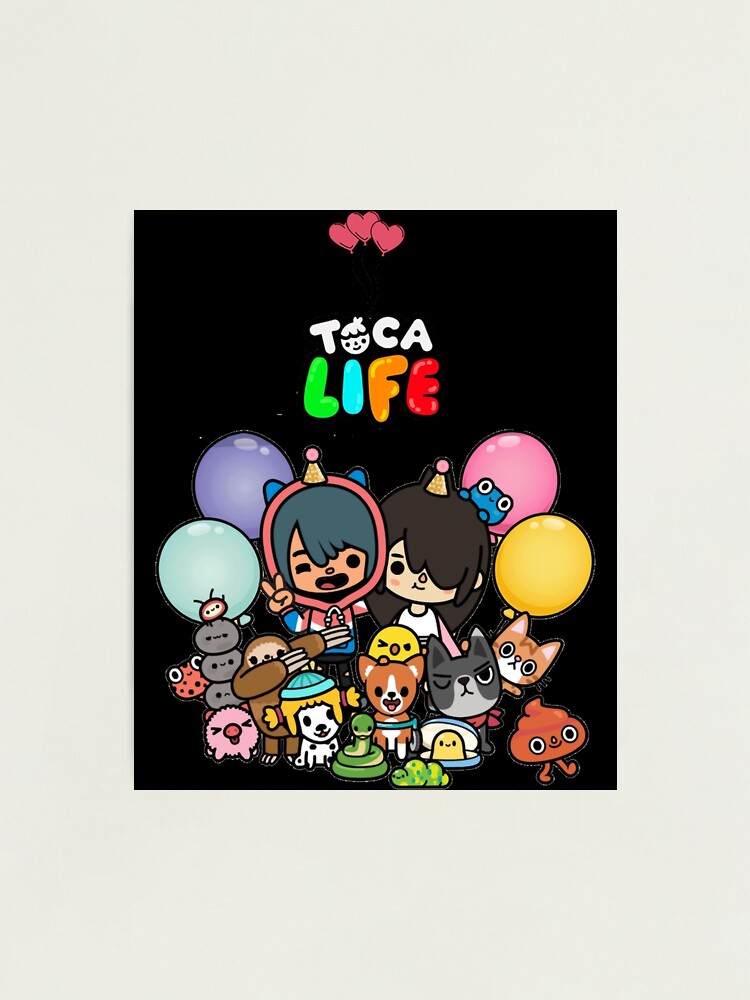 toca boca et gacha life Art Board Print for Sale by GeminiMoonA