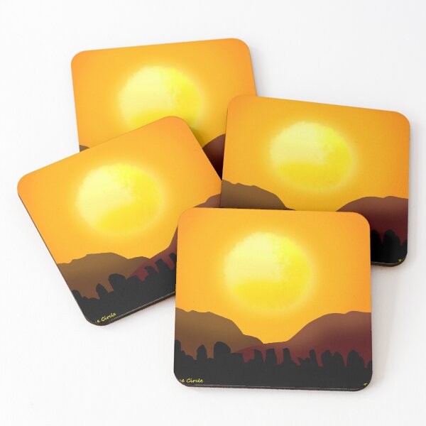 Item preview, Castlerigg Stone Circle in the Sunset designed and sold by LakelandDrawing.