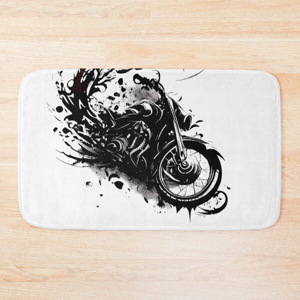 Item preview, Motorbike in Tribal Style designed and sold by ShadowAndSlate.