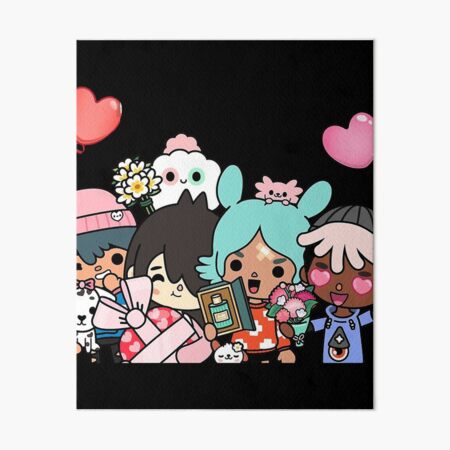 toca boca et gacha life Art Board Print for Sale by GeminiMoonA