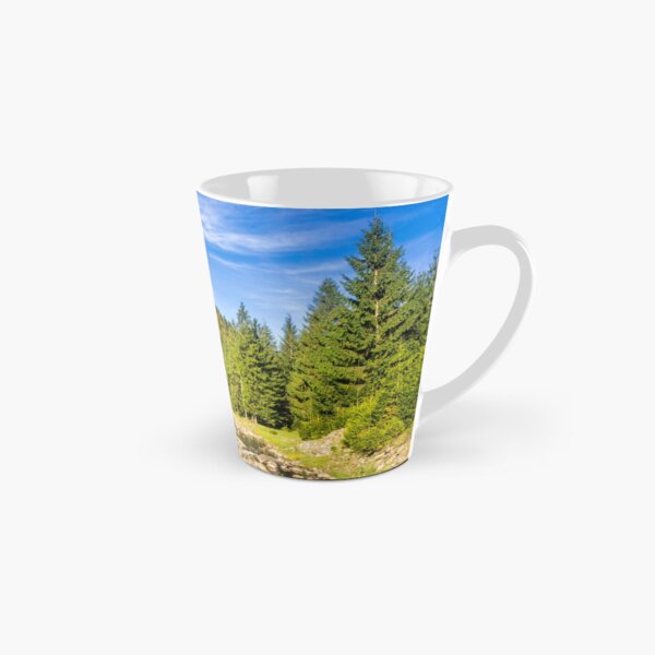 river with stones in forest Tall Mug