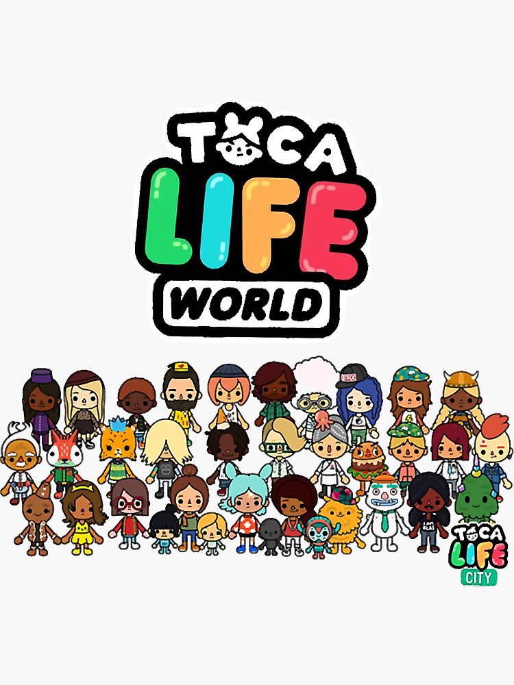 toca boca , toca life characters cute Sticker for Sale by ducany