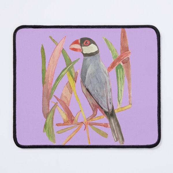 Item preview, Watercolor bird with colorful botanical garden designed and sold by altairaleon.