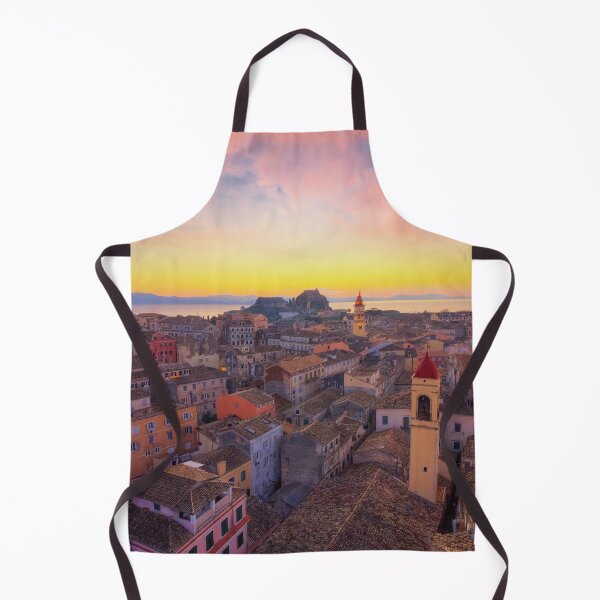 Item preview, Corfu old town into the colors of Sunrise designed and sold by Bill Metallinos.