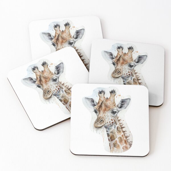 Artikelvorschau, Giraffen-Aquarell entworfen und verkauft von Glenn Slingsby.