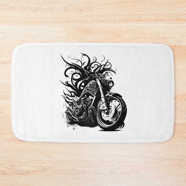 Item preview, Cruiser Motorbike in Tribal Style designed and sold by ShadowAndSlate.